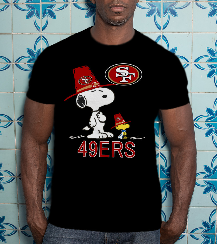 49ers Snoopy And Woodstock Fans With Sf T-Shirt