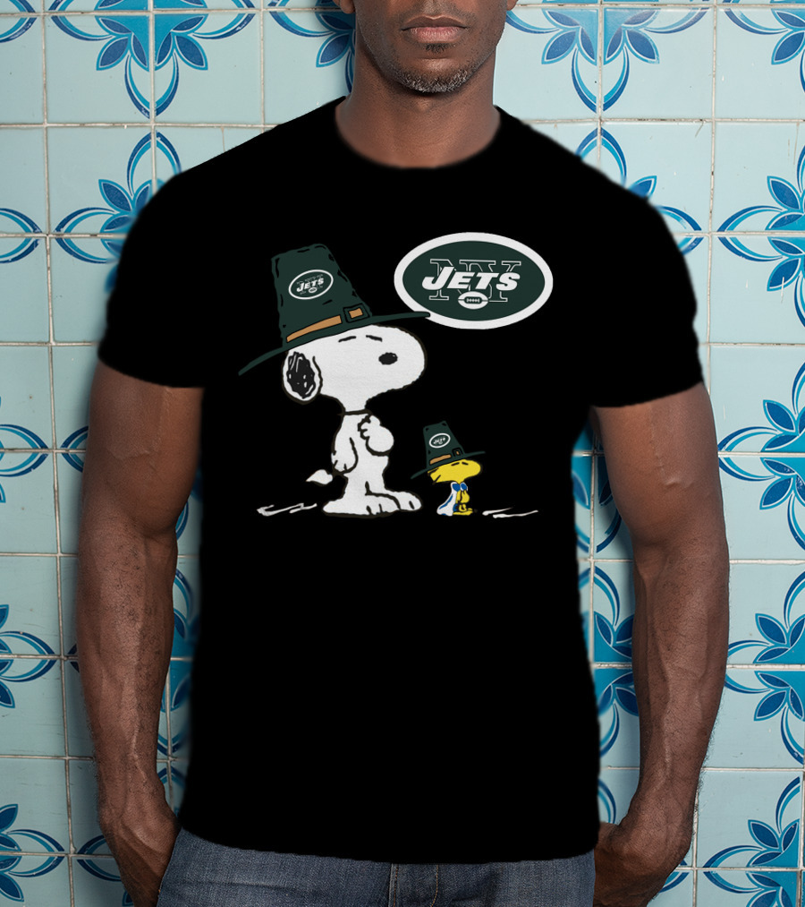 Jets Snoopy New York Football Team Fan T-Shirt