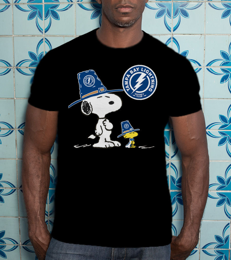 Tampa Bay Lightning Snoopy Hockey Club T-Shirt
