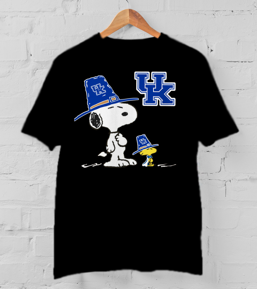 Snoopy Woodstock Kentucky Wildcats Uk Logo Hats T-Shirt