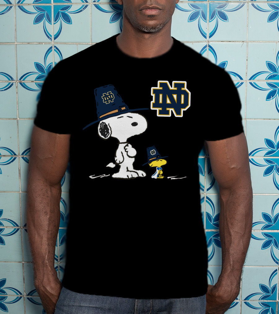 Notre Dame Fighting Irish Snoopy And Woodstock ND T-Shirt