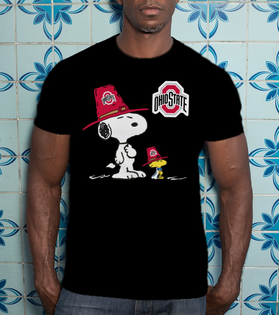 Ohio State Buckeyes Snoopy Woodstock T-Shirt