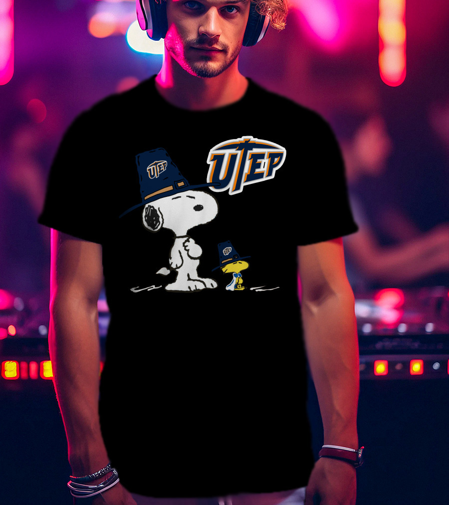 UTEP Miners Snoopy Woodstock T-Shirt