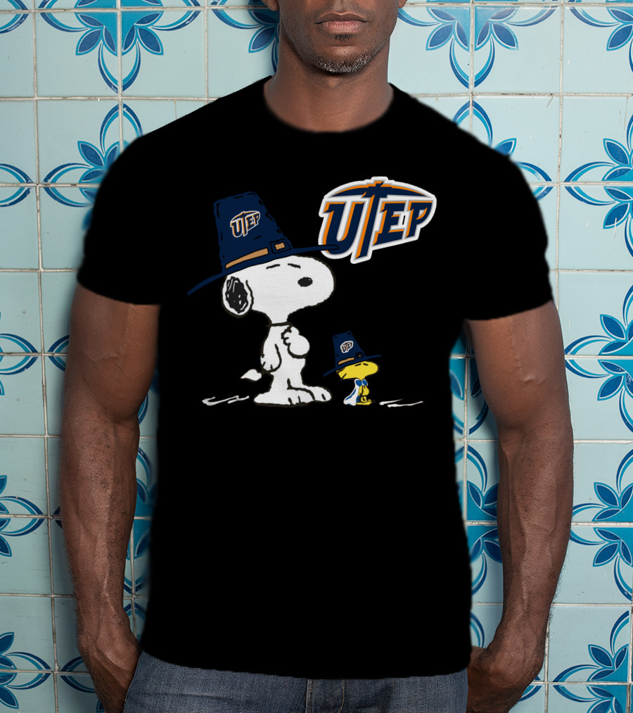 UTEP Miners Snoopy Woodstock T-Shirt