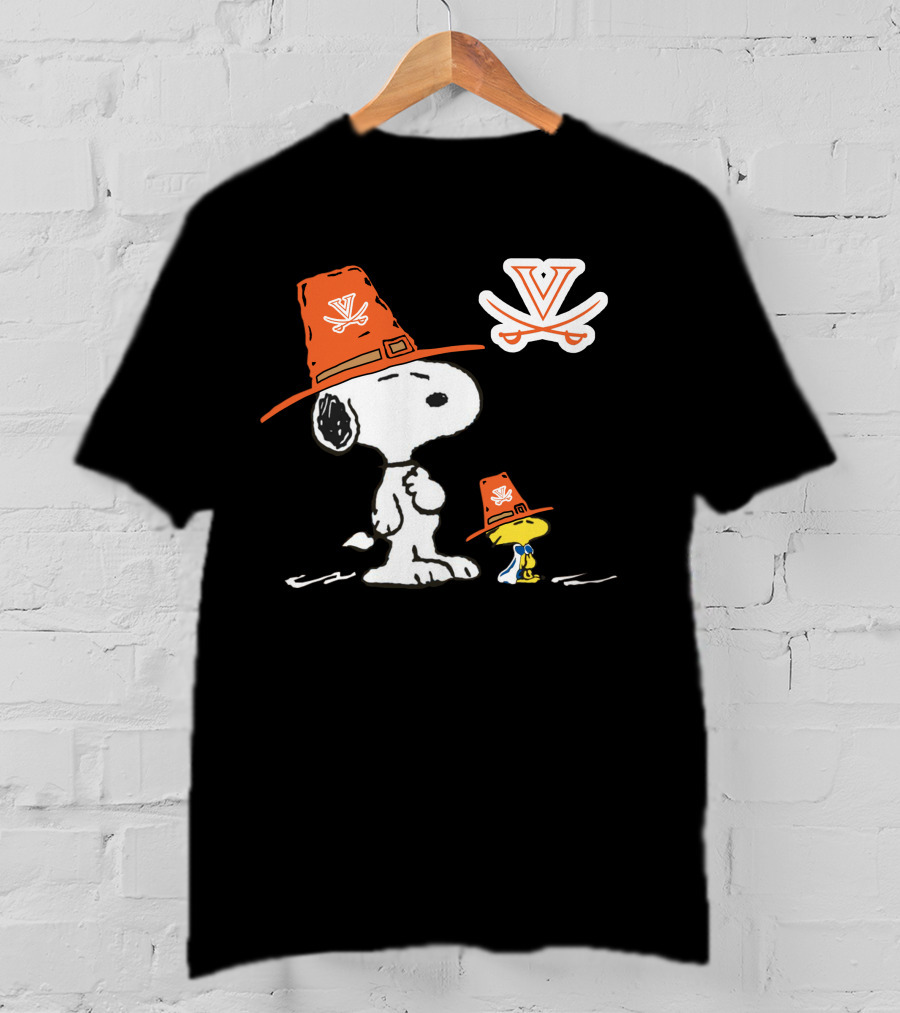 Virginia Cavaliers Snoopy Woodstock Cavalier Hat Combo T-Shirt