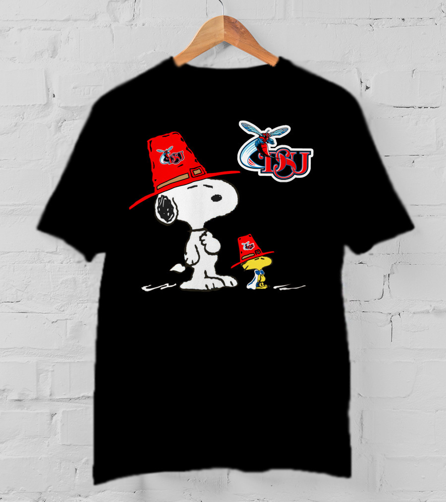 Delaware State DSU Snoopy Woodstock Hornets T-Shirt