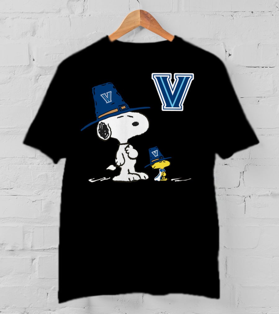 Villanova Snoopy Woodstock V Hat Peanuts T-Shirt