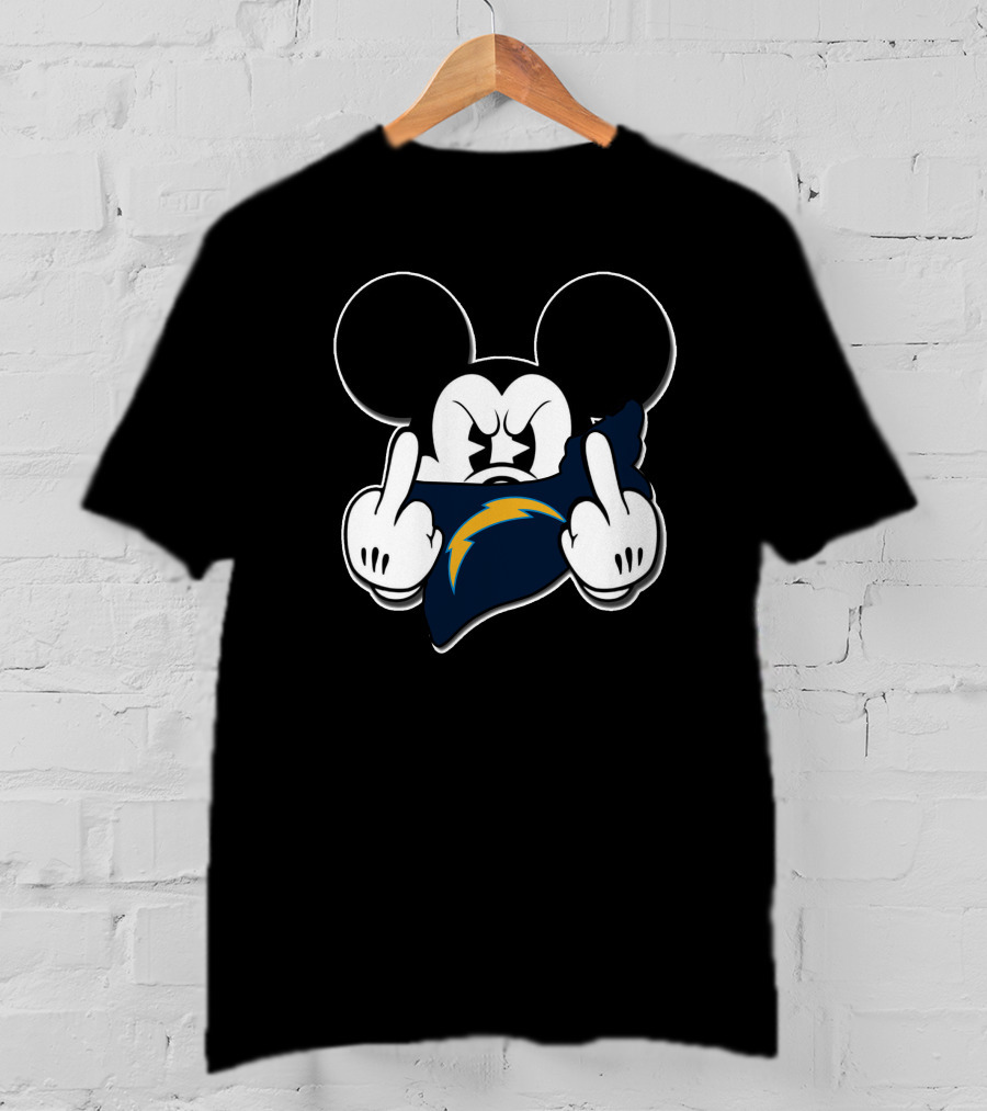 Mickey Mouse La Chargers Gesture T-Shirt