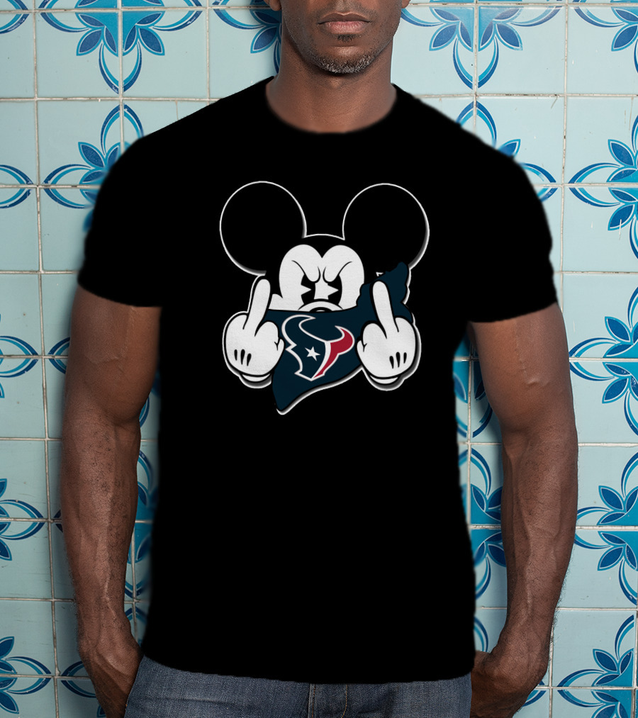 Mickey Mouse Houston Texans Gesture T-Shirt