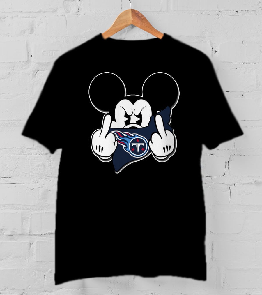 Mickey Mouse Tennessee Titans Crossover T-Shirt