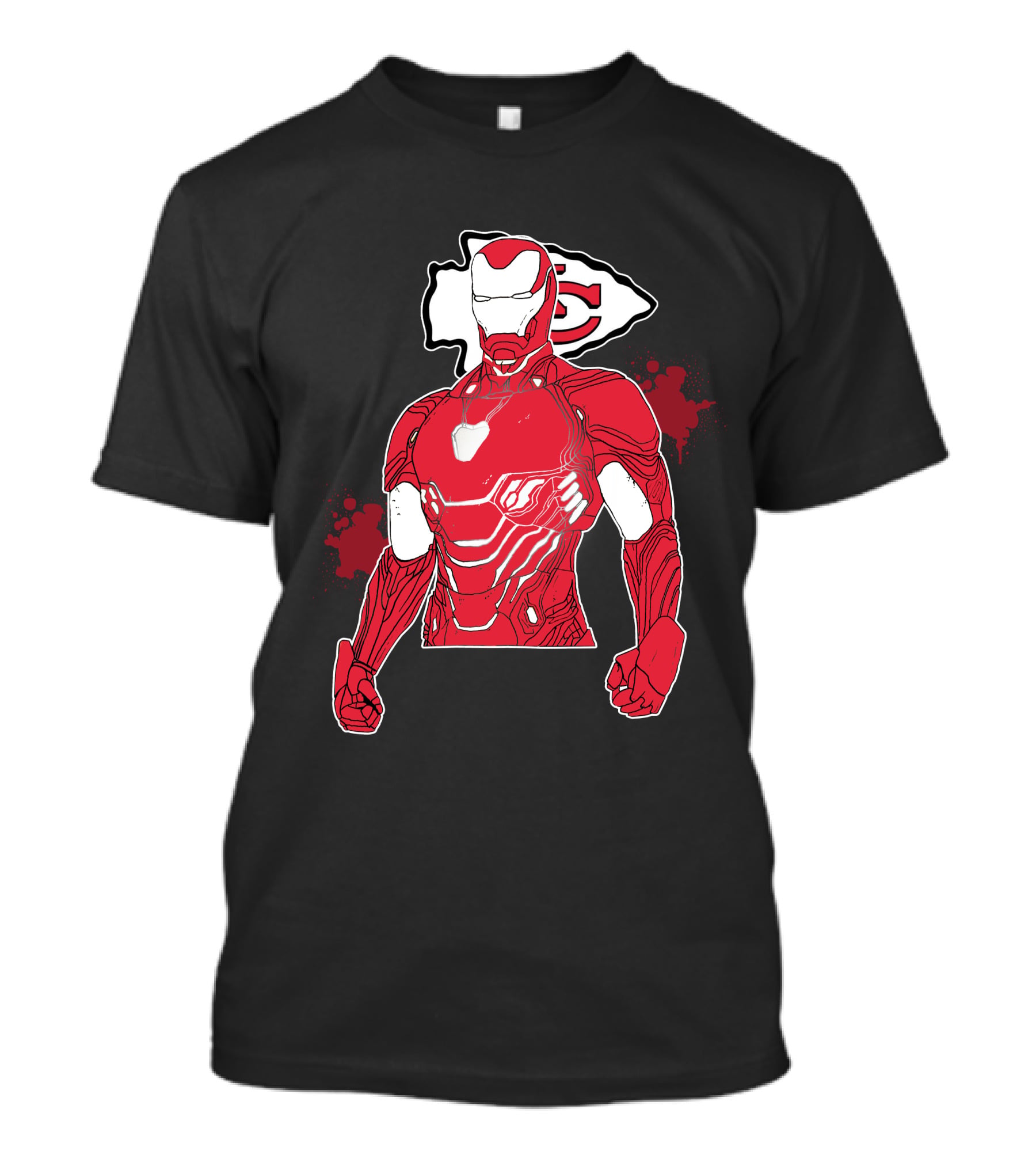 Iron Man Kansas City Chiefs Crossover T-Shirt