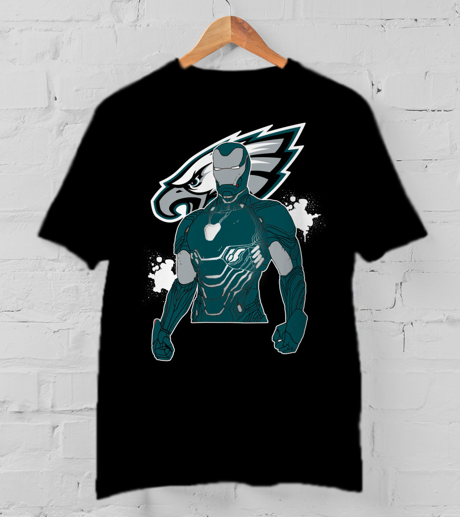Iron Man And Philadelphia Eagles Fusion T-Shirt