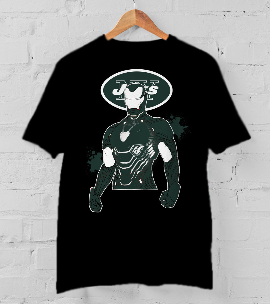 Iron Man New York Jets Mashup T-Shirt