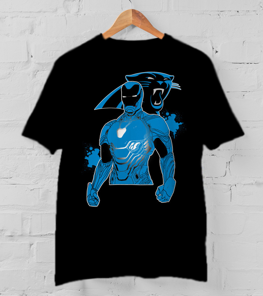 Iron Man Panther Fusion Artwork T-Shirt