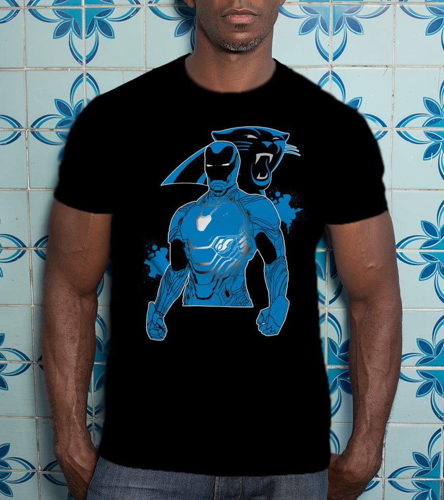 Iron Man Panther Fusion Artwork T-Shirt