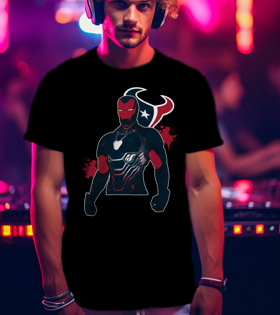 Iron Man Texans Mashup T-Shirt