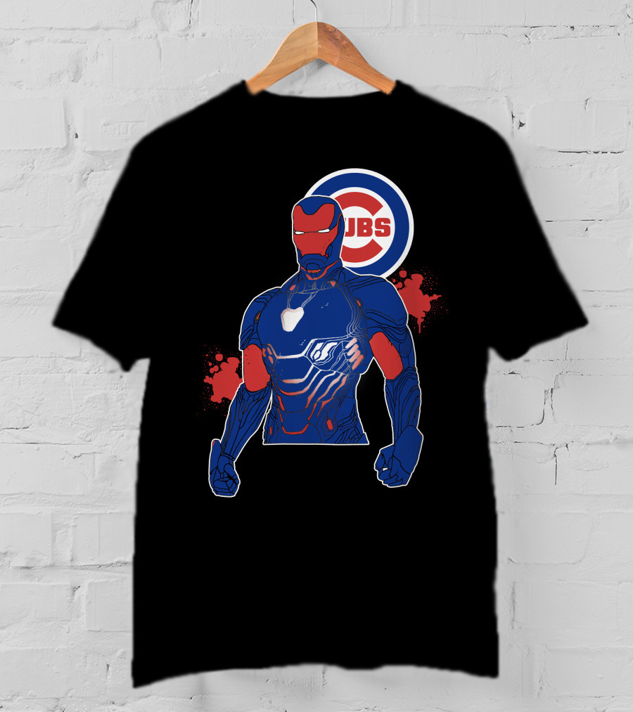 Iron Man Chicago Cubs Fusion T-Shirt