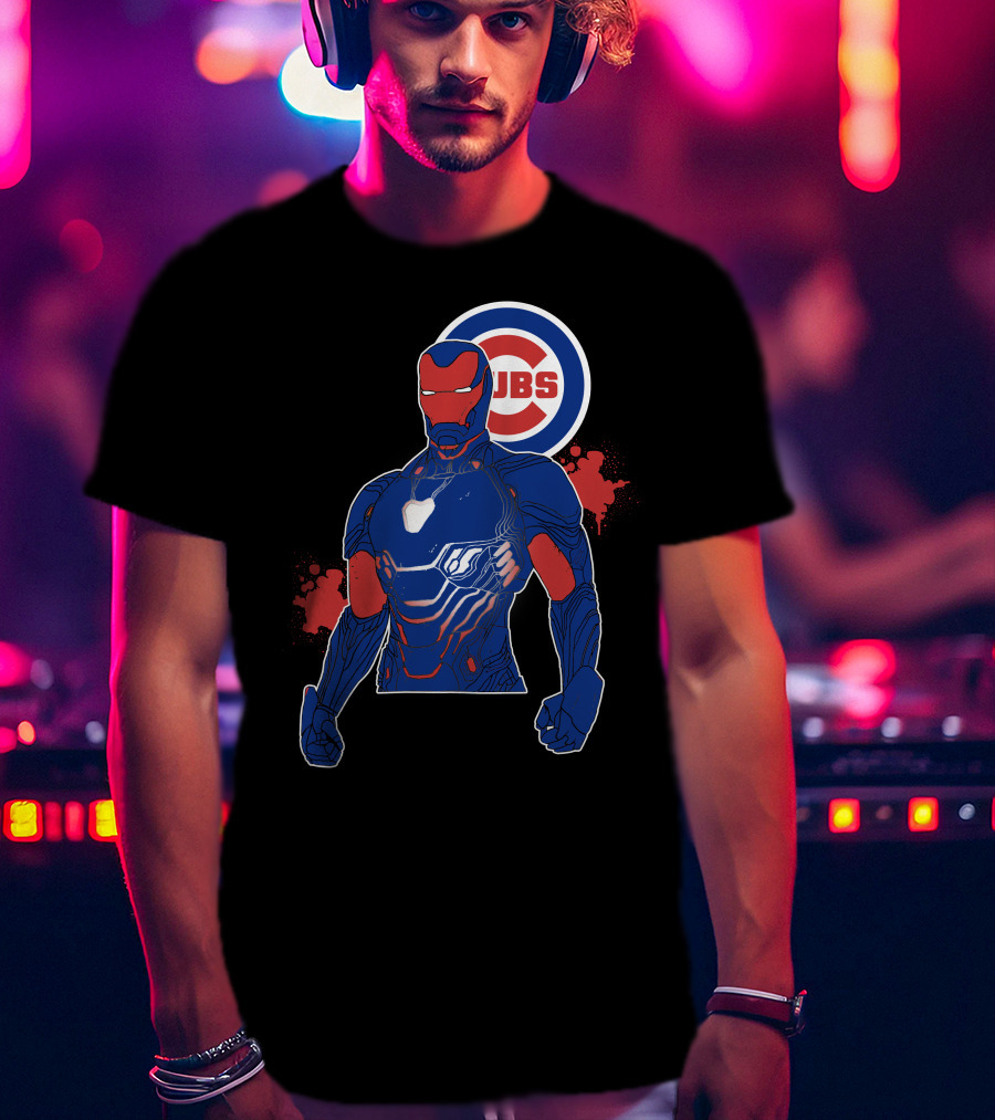 Iron Man Chicago Cubs Fusion T-Shirt
