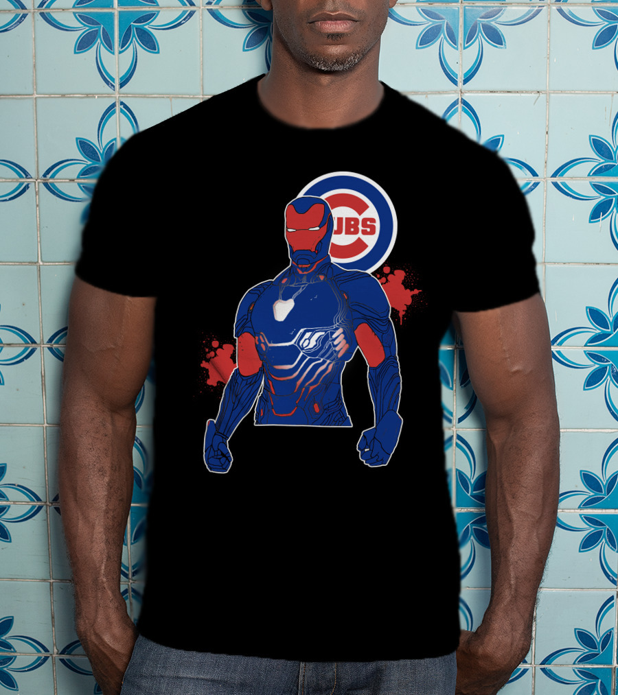 Iron Man Chicago Cubs Fusion T-Shirt