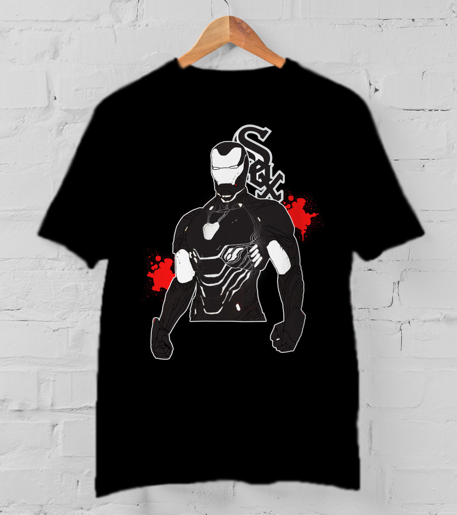 Iron Man Marvel Chicago White Sox Mlb Crossover T-Shirt