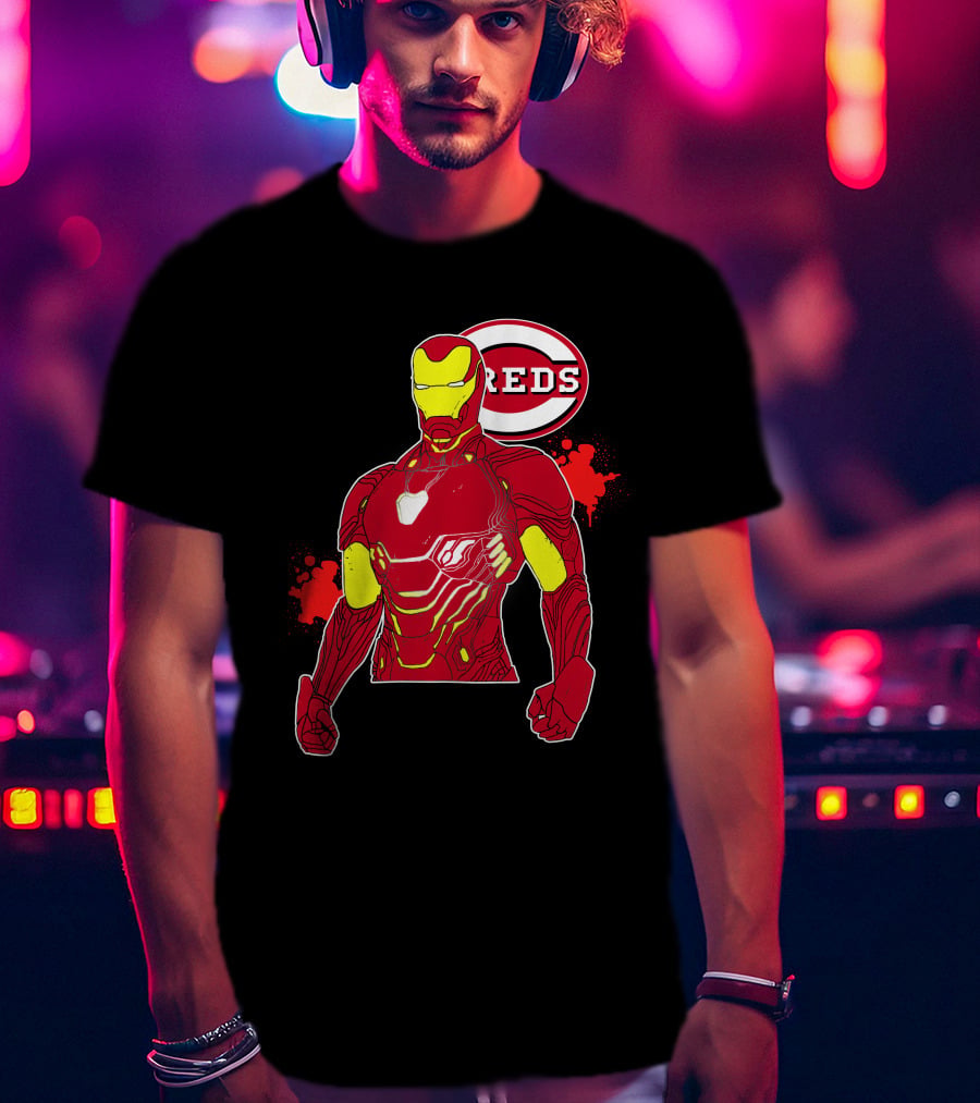 Iron Man Cincinnati Reds Collaboration T-Shirt