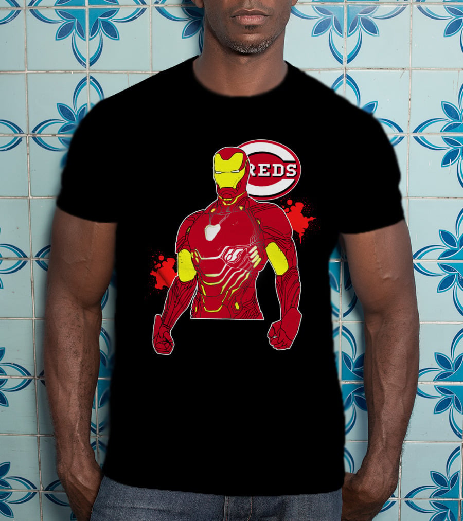 Iron Man Cincinnati Reds Collaboration T-Shirt
