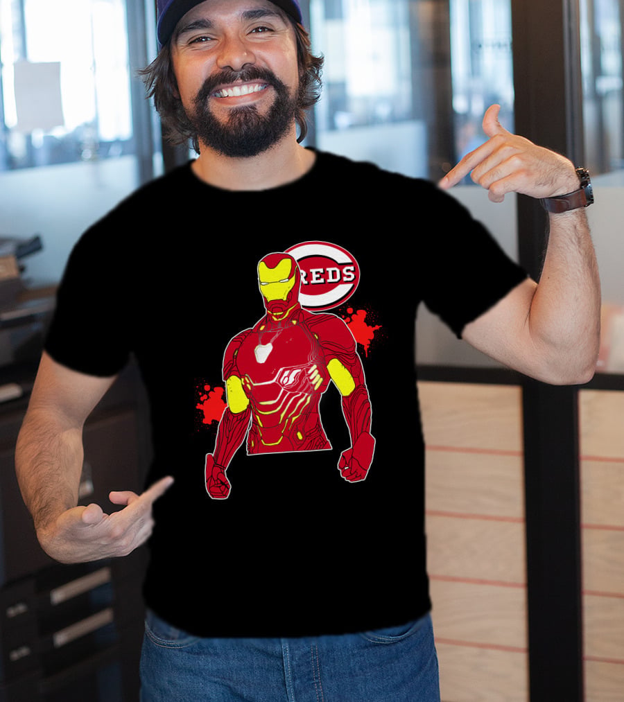 Iron Man Cincinnati Reds Collaboration T-Shirt