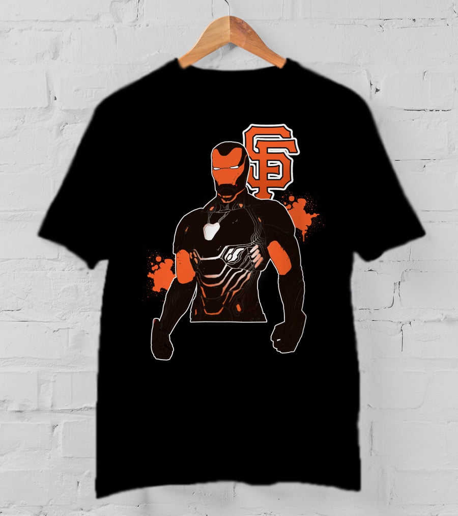 Iron Man San Francisco Giants Fan Crossover T-Shirt