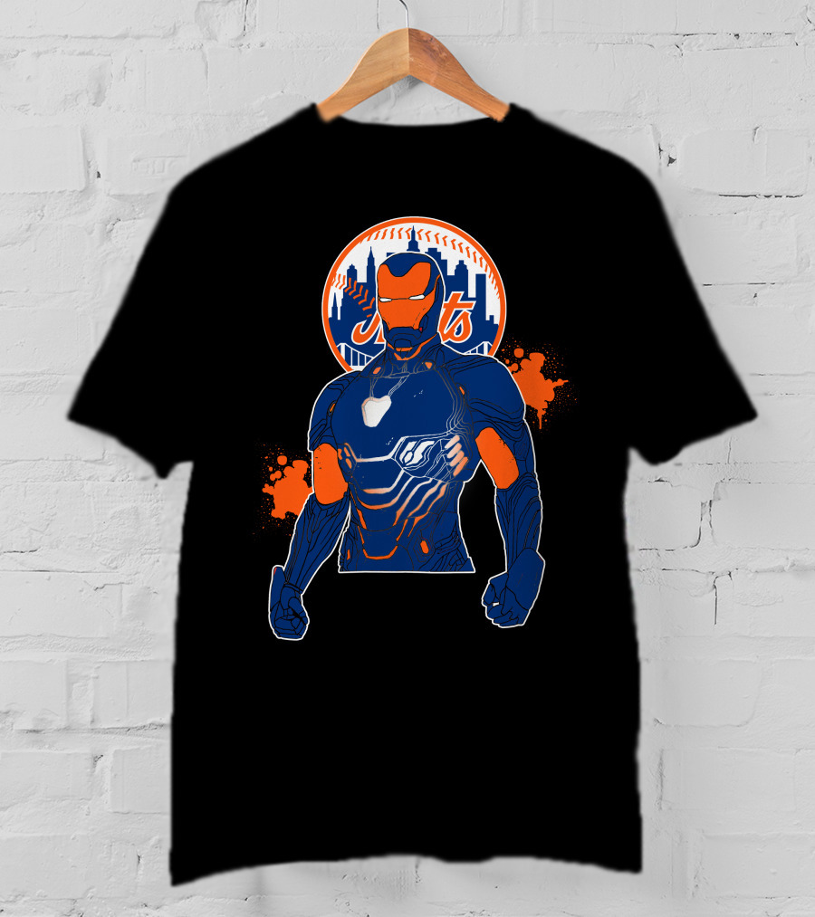 Iron Man New York Mets Crossover T-Shirt