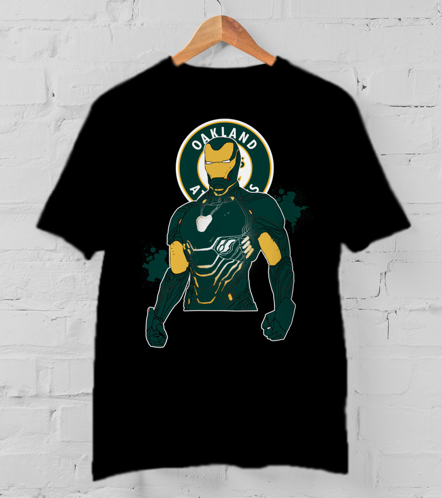 Iron Man Oakland Athletics Crossover T-Shirt