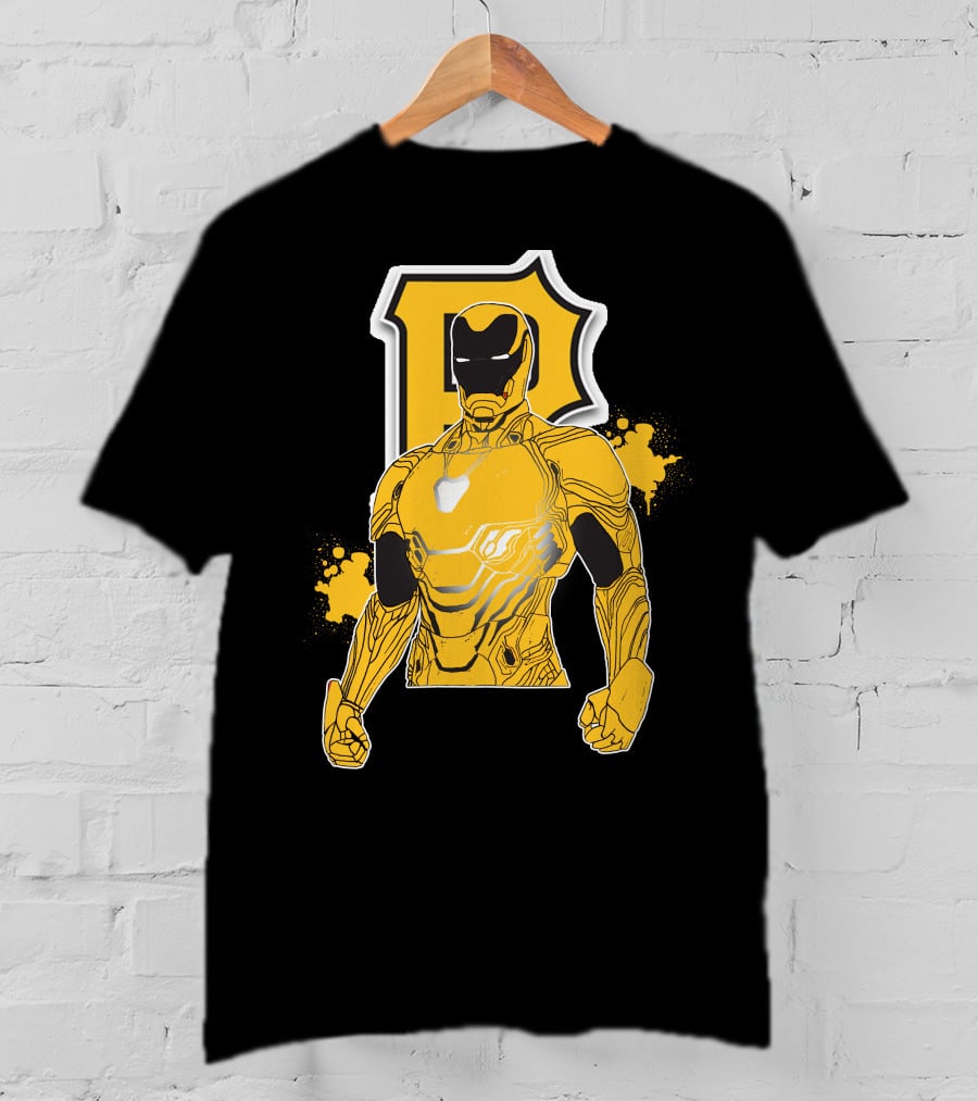 Iron Man Pittsburgh Pirates Collaborative Marvel Sports T-Shirt