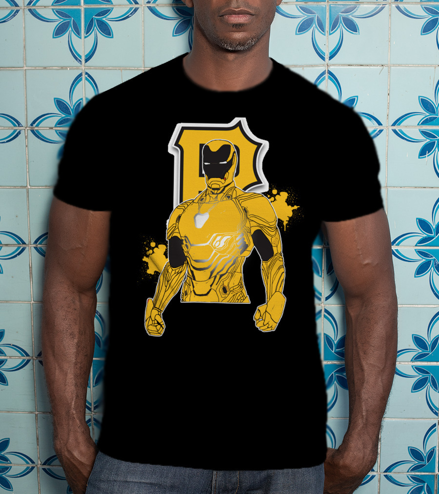 Iron Man Pittsburgh Pirates Collaborative Marvel Sports T-Shirt