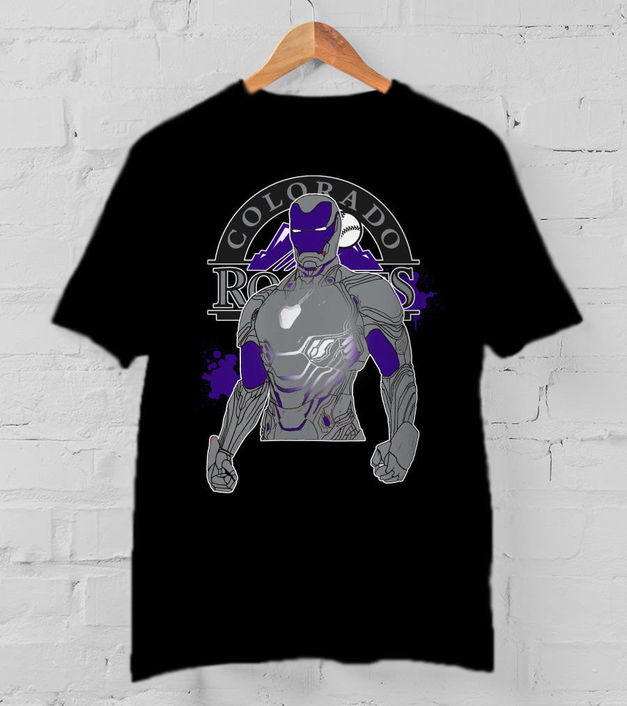 Colorado Rockies Iron Man Collaboration T-Shirt