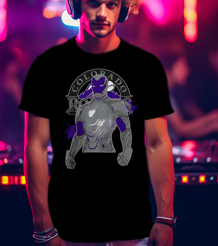 Colorado Rockies Iron Man Collaboration T-Shirt