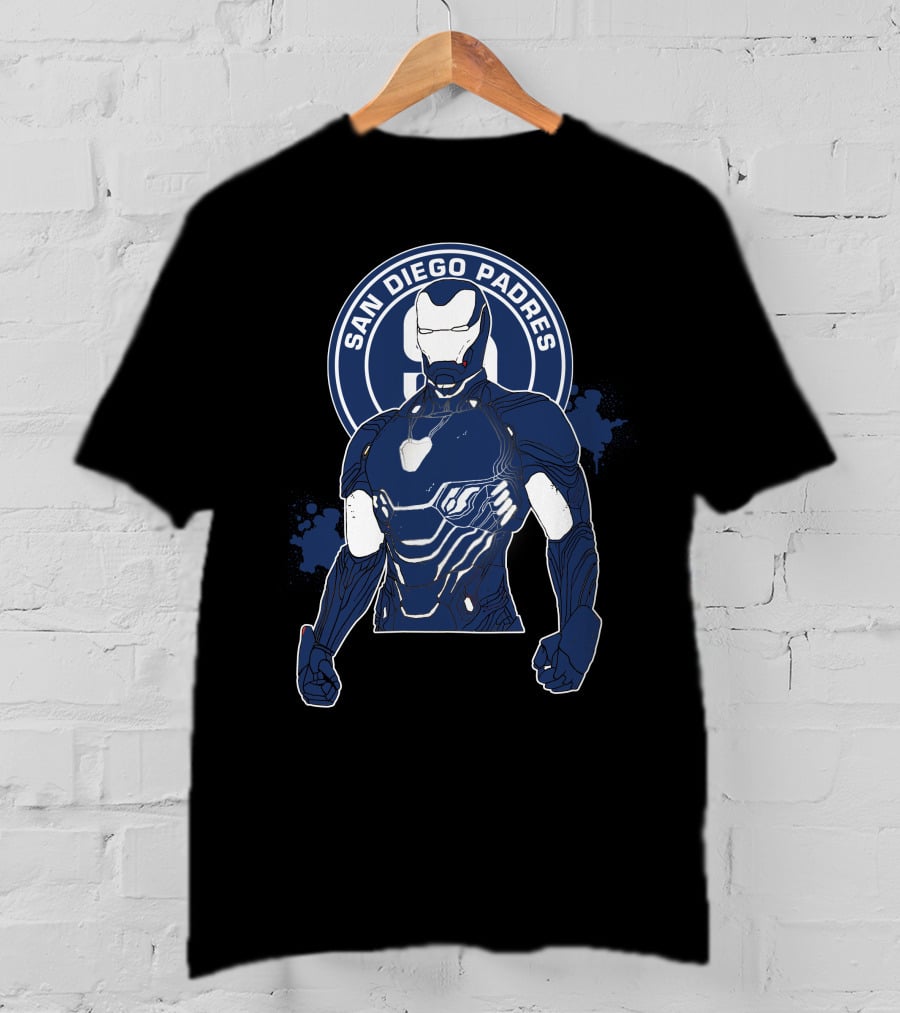 Iron Man San Diego Padres Crossover T-Shirt
