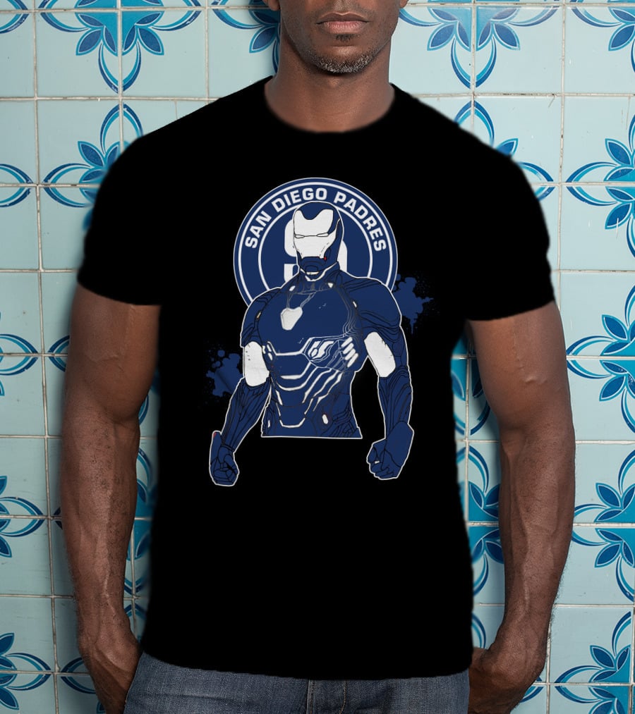 Iron Man San Diego Padres Crossover T-Shirt