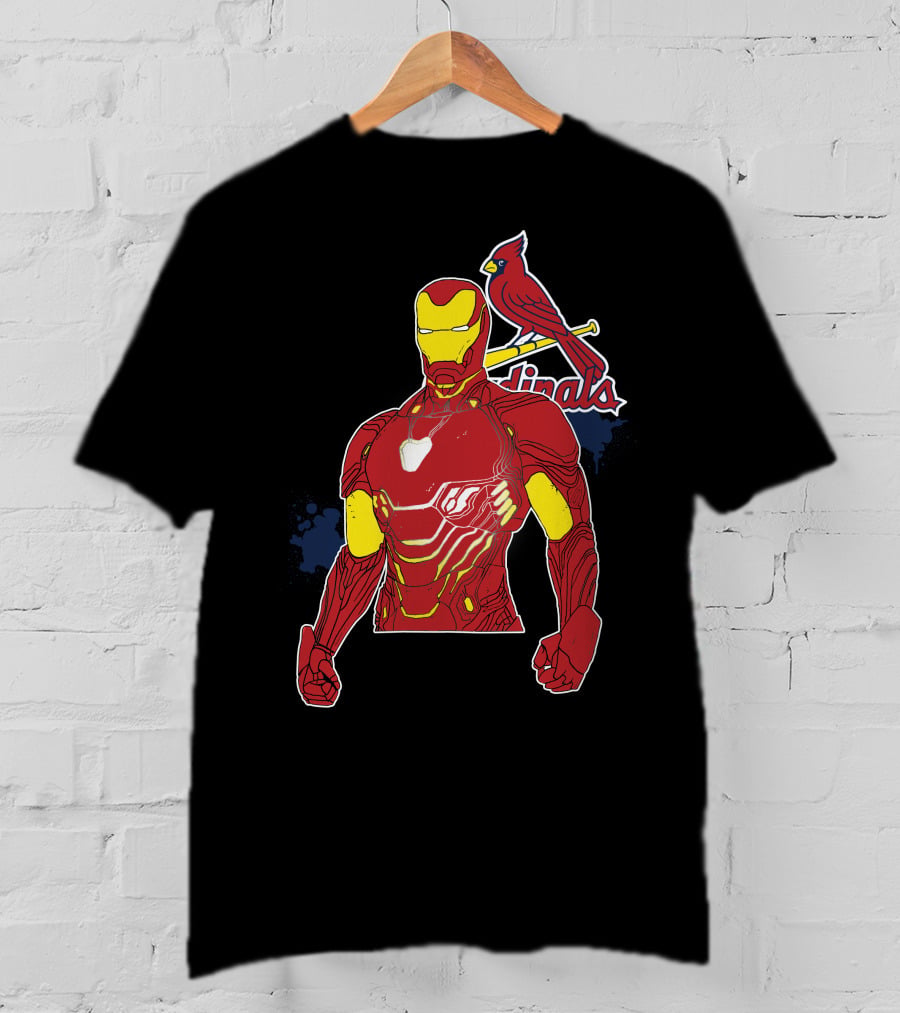 Iron Man St Louis Cardinals Crossover T-Shirt