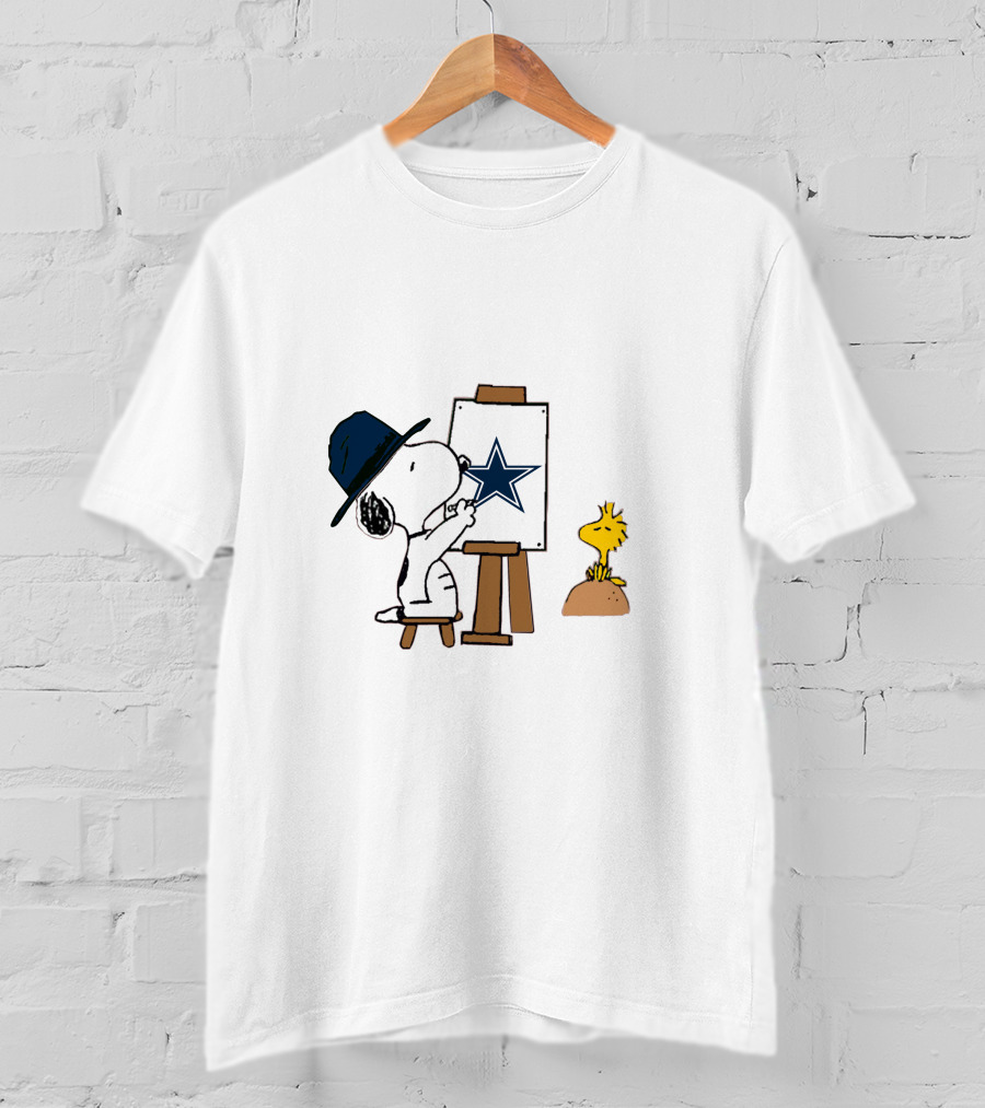 Dallas Cowboys Snoopy Painting T-Shirt