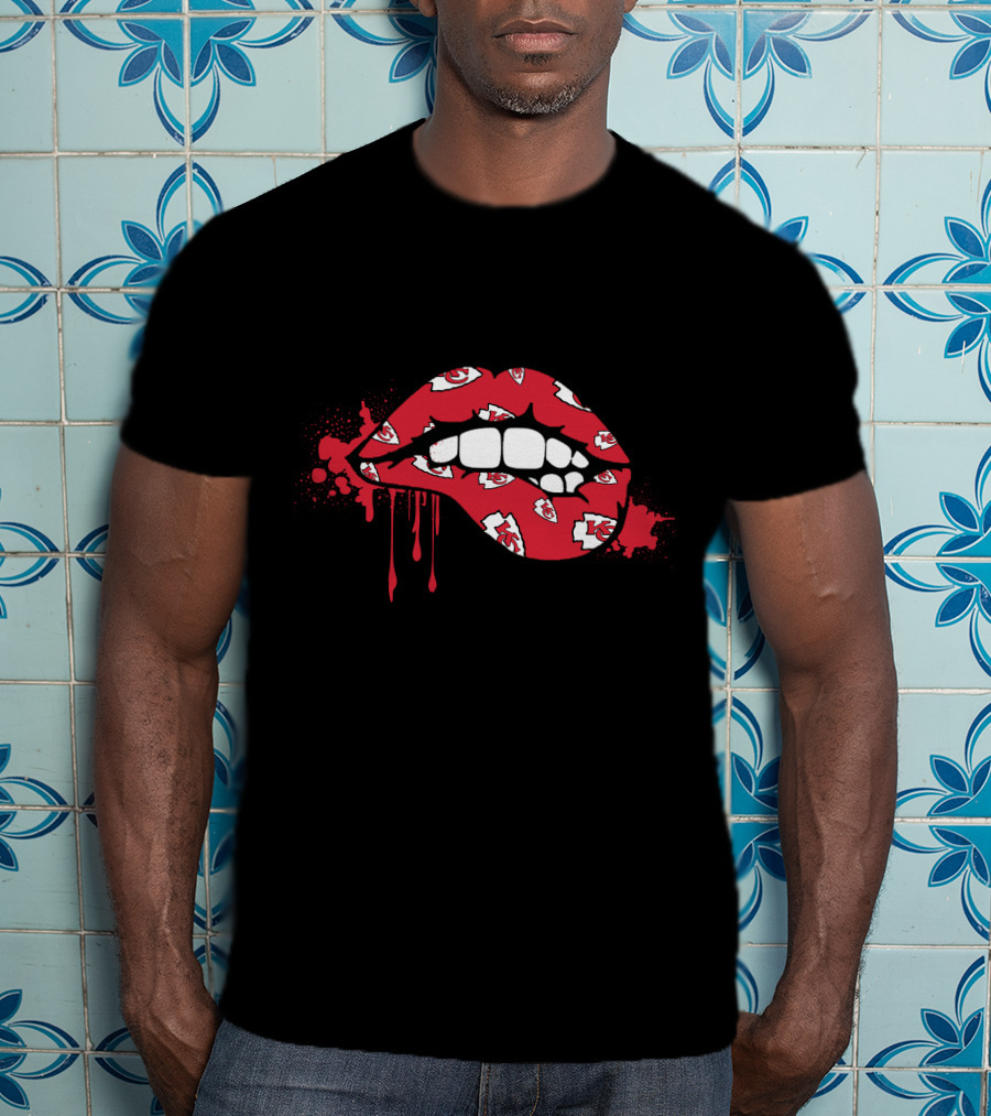 Dripping Lips Kansas City Chiefs T-Shirt