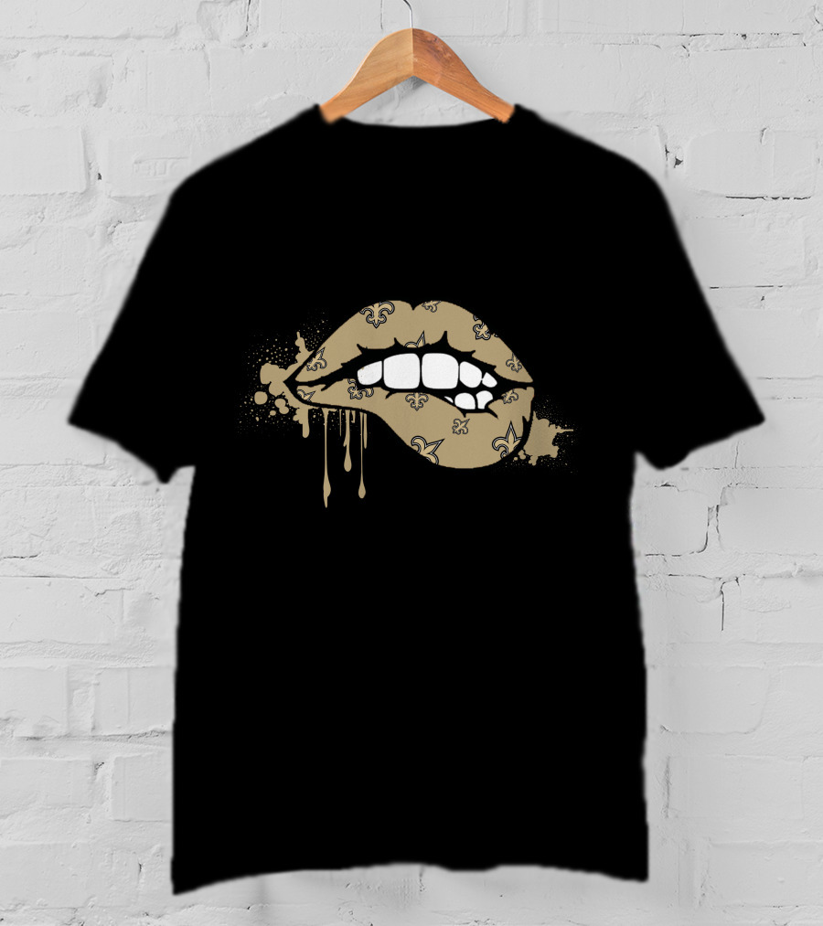 Dripping Lips Fleur-De-Lis Saints T-Shirt