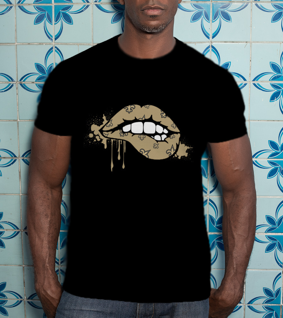 Dripping Lips Fleur-De-Lis Saints T-Shirt