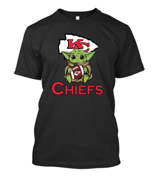 Chiefs Baby Yoda Star Wars Kansas City Football T-Shirt