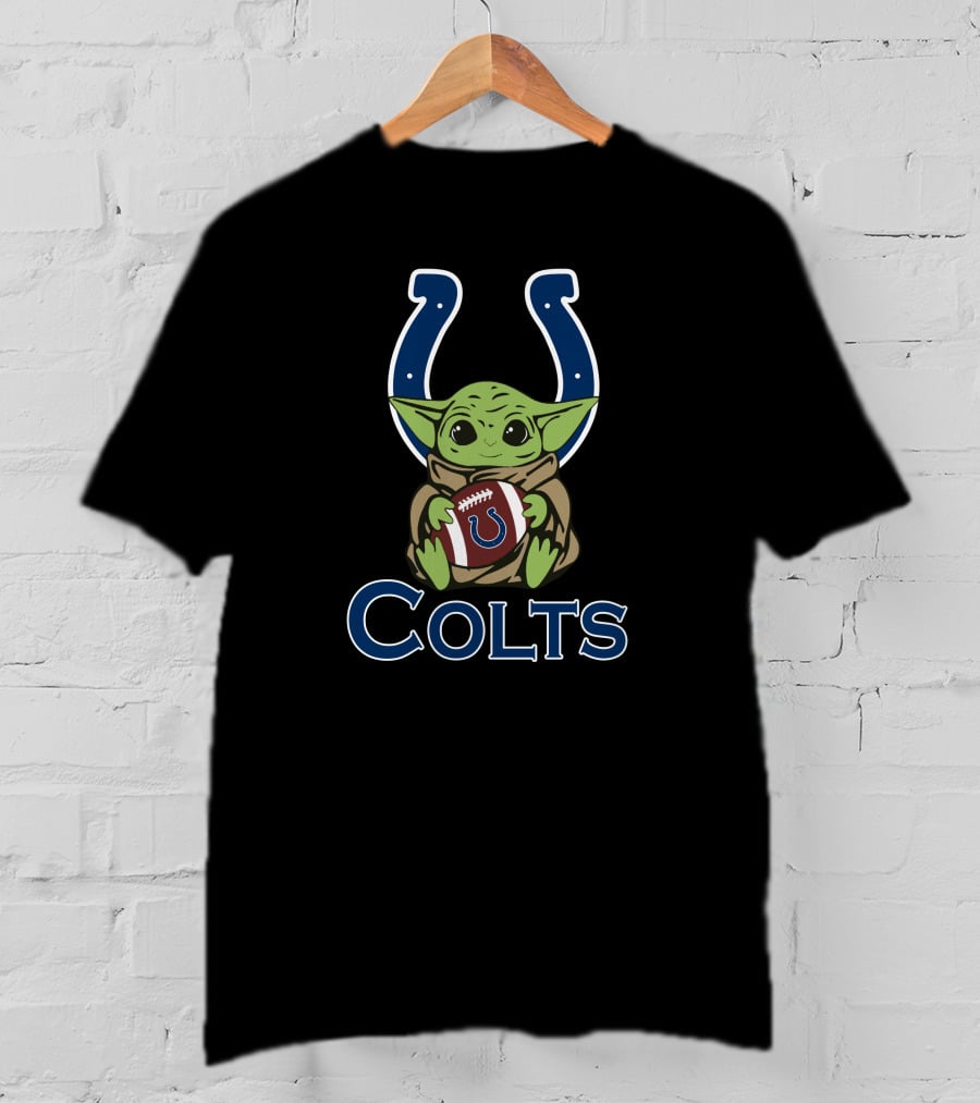 Colts Baby Yoda Star Wars Football T-Shirt