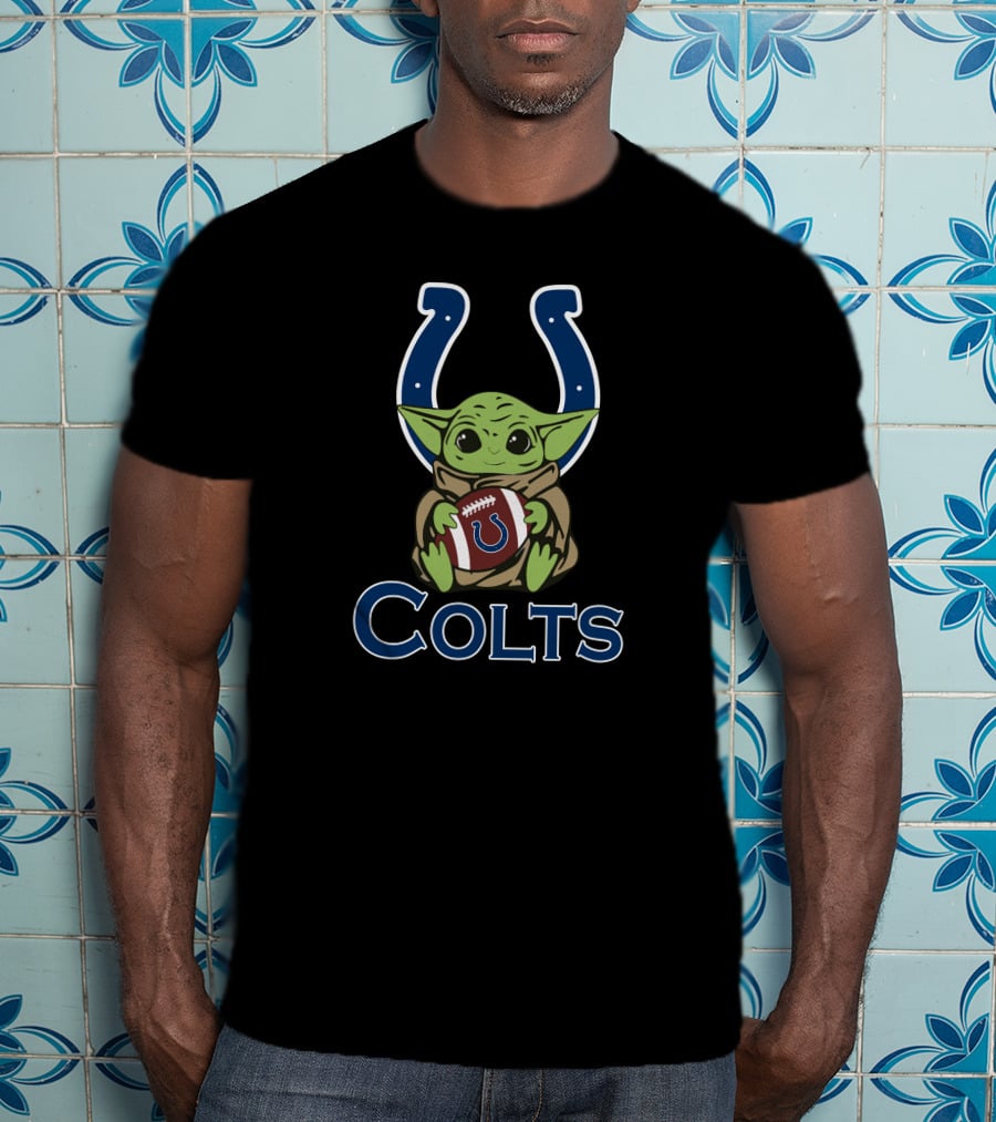 Colts Baby Yoda Star Wars Football T-Shirt