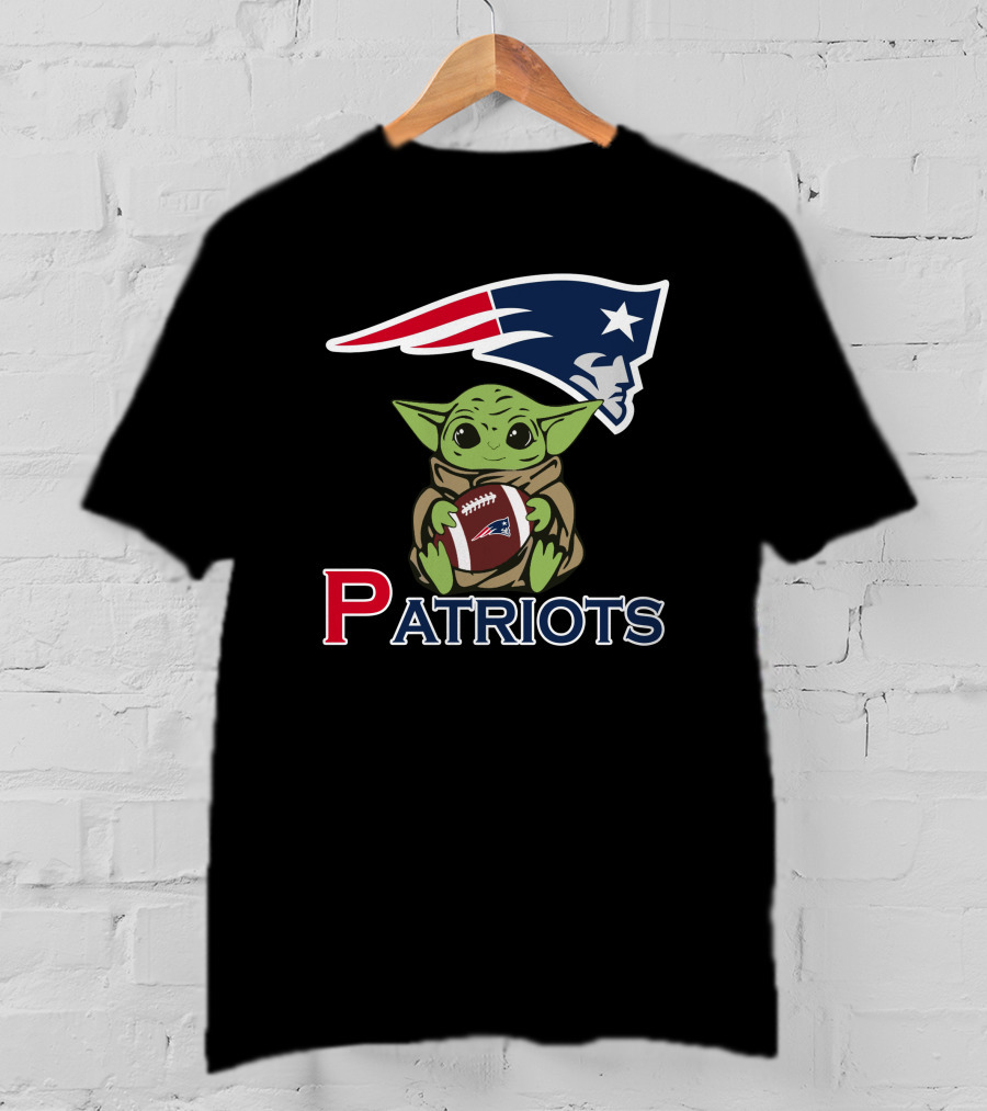 Patriots Baby Yoda Star Wars Patriots Football T-Shirt
