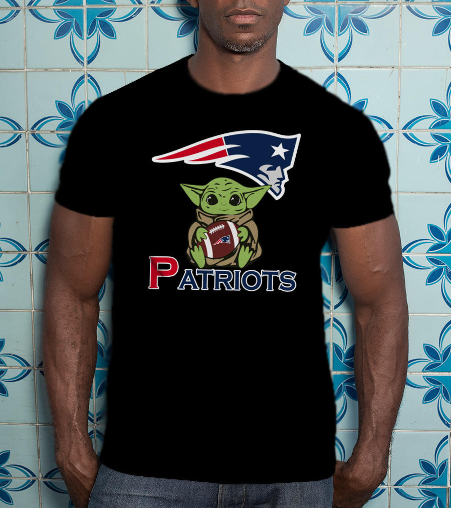 Patriots Baby Yoda Star Wars Patriots Football T-Shirt