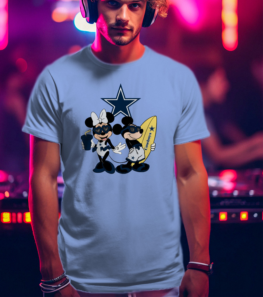 Cowboys Mickey Vacation Star Surfing T-Shirt