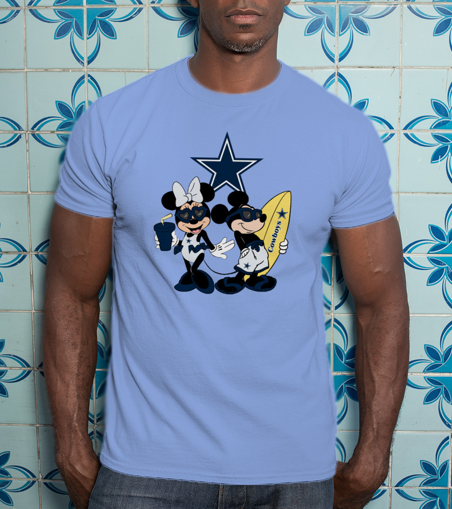 Cowboys Mickey Vacation Star Surfing T-Shirt