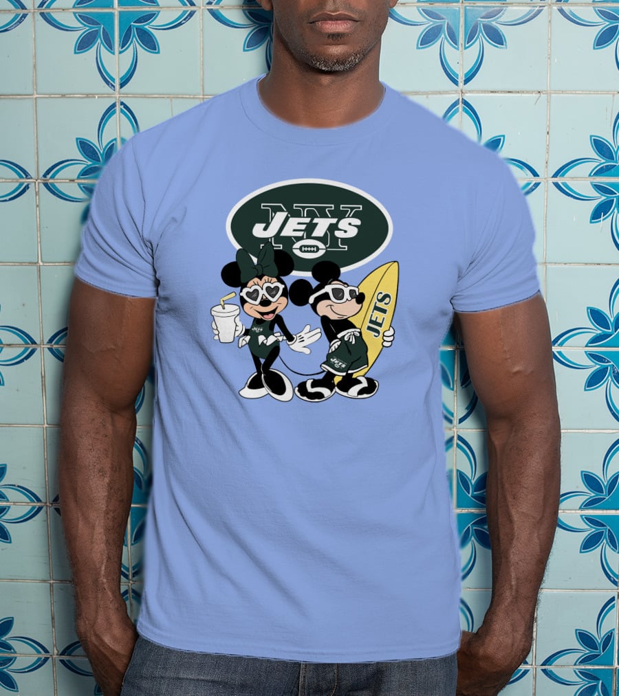 Jets Mickey Surfing Vacation Adventure T-Shirt