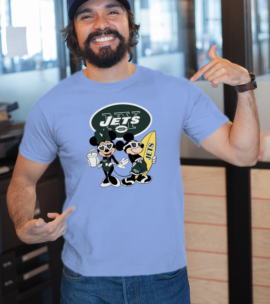 Jets Mickey Surfing Vacation Adventure T-Shirt